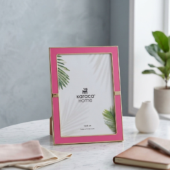 Alternative view of Karaca Jovanna Photo Frame – Pink with Gold Detail, 300.22.02.0096