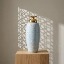 Karaca Home Deep Vase 48 cm – Blue Floral , 300.01.01.2491