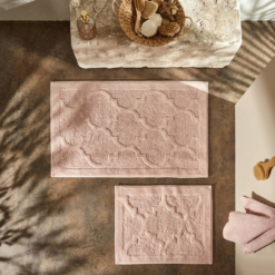 Alternative view of Karaca Home Katy 2-Piece Bath Mat Set – Powder, 200.22.02.0043