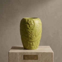Karaca Home Madelyn Cylindrical Green Vase 17 cm, 300.23.01.0544
