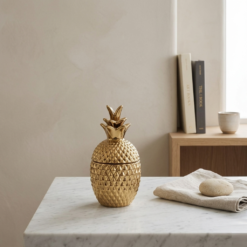 Karaca Home Lesley Pineapple Decorative Lid – Gold (15×8 cm), 300.23.01.0532