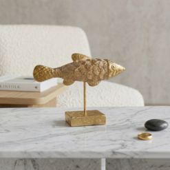 Karaca Home Nova Fish Shape Decoration - Gold, 153.20.01.0319