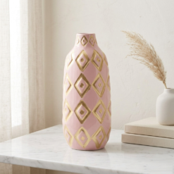 Alternative view of Karaca Home Joyful Pink Vase – 30×12×12 cm, 300.22.02.0035