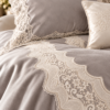 Karaca Home Mathilda 4-Piece Gold French Lace Bridal Bedspread Set – Grey, 200.21.01.0330 7 Karaca Home Mathilda 4-Piece Gold French Lace Bridal Bedspread Set – Grey, 200.21.01.0330 - Image 3