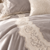 Karaca Home Mathilda 4-Piece Gold French Lace Bridal Bedspread Set – Grey, 200.21.01.0330 8 Karaca Home Mathilda 4-Piece Gold French Lace Bridal Bedspread Set – Grey, 200.21.01.0330 - Image 4