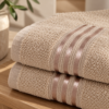 Karaca Home Stripe 4-Piece Face Towel Set 50 × 90 cm – Beige, 200.21.01.0730 - Image 2