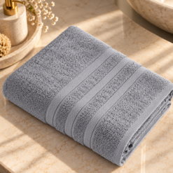 Alternative view of Karaca Home Comfort Touch Plain 100% Cotton Bath Towel 85 x 150 cm – Grey, 200.22.11.0105