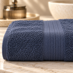 Alternative view of Karaca Home Aquasoft 100% Cotton Bath Towel – Navy Blue | 85 × 150 cm, 200.21.01.0492