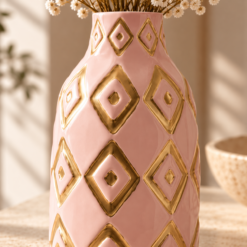 Alternative view of Karaca Home Joyful Pink Decorative Vase – 30 cm, 300.22.02.0035