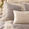 Karaca Home Mathilda 4-Piece Gold French Lace Bridal Bedspread Set – Grey, 200.21.01.0330 6 Karaca Home Mathilda 4-Piece Gold French Lace Bridal Bedspread Set – Grey, 200.21.01.0330 - Image 2