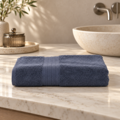 Karaca Home Aquasoft 100% Cotton Bath Towel – Navy Blue | 85 × 150 cm, 200.21.01.0492