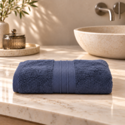 Karaca Home Aquasoft 100% Cotton Hand Towel – Navy Blue | 50 × 90 cm, 200.21.01.0487