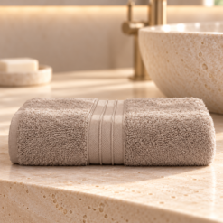 Karaca Home Aquasoft 100% Cotton Hand Towel – Stone | 50 × 90 cm, 200.20.01.0650