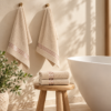 Karaca Home Stripe 4-Piece Face Towel Set 50 × 90 cm – Beige, 200.21.01.0730 - Image 3