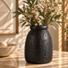 Karaca Home Russel Luxe Sculptural Black Vase – 23 cm , 300.23.01.0529
