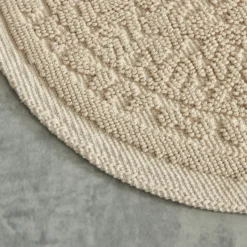 Alternative view of Karaca Home Vista Oval Floor Mat – 90×60 cm, Ecru, 200.22.02.0013