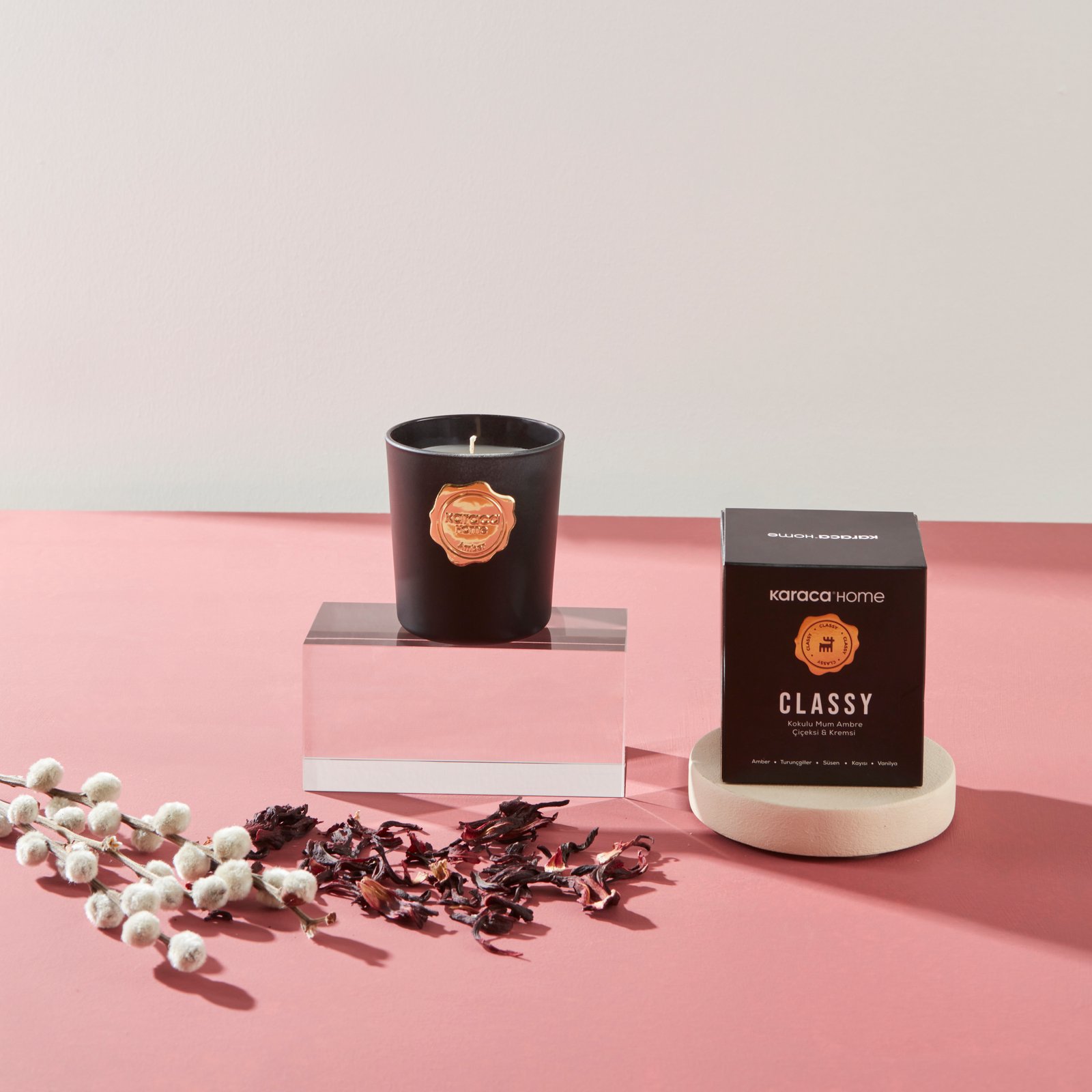 Karaca Home Classy Amber Scented Candle, 153.09.01.7743 4 Karaca Home Classy Amber Scented Candle, 153.09.01.7743 - Image 4