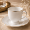 Karaca Alin 6-Piece Coffee Cup Set with Saucers 85 ml, 153.03.05.0235 - Image 2