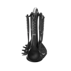 Alternative view of Karaca Daimond Gray 6-Piece Serving Set with Stand, 153.03.06.8342