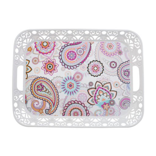 Karaca Bloomy Melamine Rectangular Tray, 153.03.07.9759