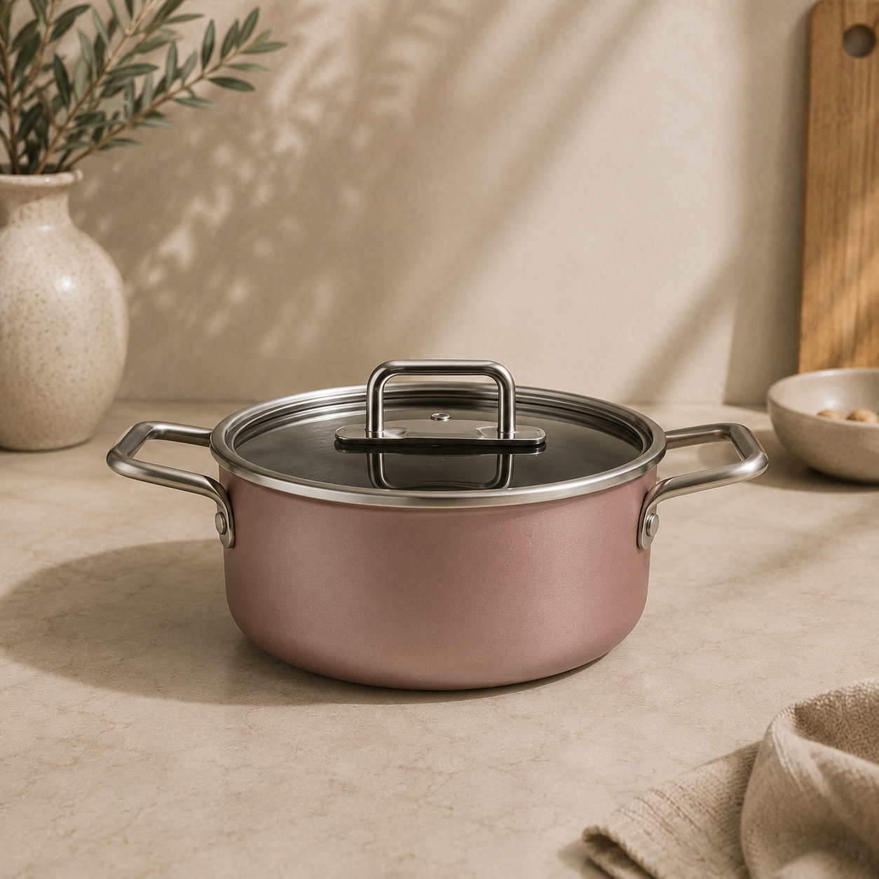 Karaca Mastermaid BioDiamond 9-Piece Cookware Set, 153.03.08.2883 5 Karaca Mastermaid BioDiamond 9-Piece Cookware Set, 153.03.08.2883 - Image 5