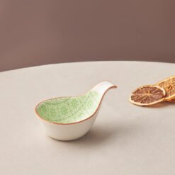 Karaca Floral [Green] Drop Snack/Sauce Bowl 10cm, 153.03.08.2999