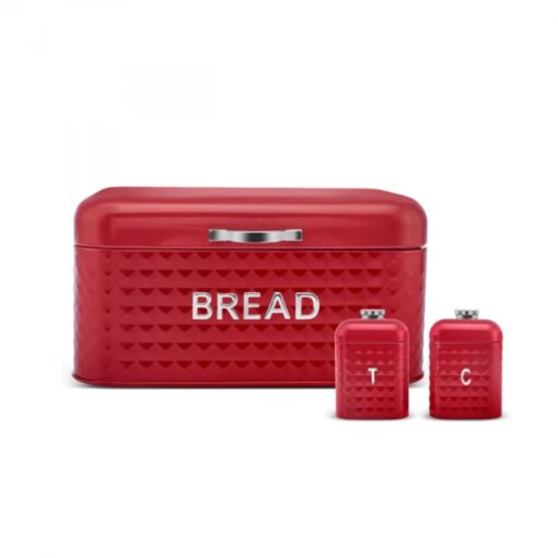 Karaca Diamond Bread Box Storage Container Gift [Red], 153.09.01.4169
