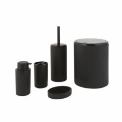 Karaca Home Mayra 5Pcs Bathroom Set [Black], 153.09.01.4857