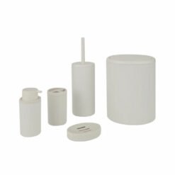 Karaca Home Mayra 5Pcs Bathroom Set [White], 153.09.01.4858