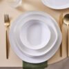 Karaca Red Carpet Collection Stream Bone Yakamoz 59Pcs Dinner Set For 12 Person [Gold], 153.09.01.5038