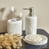 Karaca Home Maia Bathroom Accessory Set 3Pcs [White], 153.09.01.5205