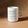 Karaca Tomris Love Mug, 370ML [White], 153.09.01.5388