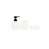 Karaca Home Aline Bathroom Accessory Set of 3 [White], 153.09.01.5543