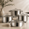 Karaca Valora 8-Piece Stainless Steel Cookware Set, 153.09.01.7079 - Image 7