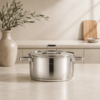Karaca Valora 8-Piece Stainless Steel Cookware Set, 153.09.01.7079 - Image 3