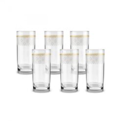 Karaca Block 6-Pack Soft Drink Glass, 153.09.01.8426