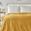 Karaca Home Faye Mustard Double Sherpa Blanket, 200.18.01.0798