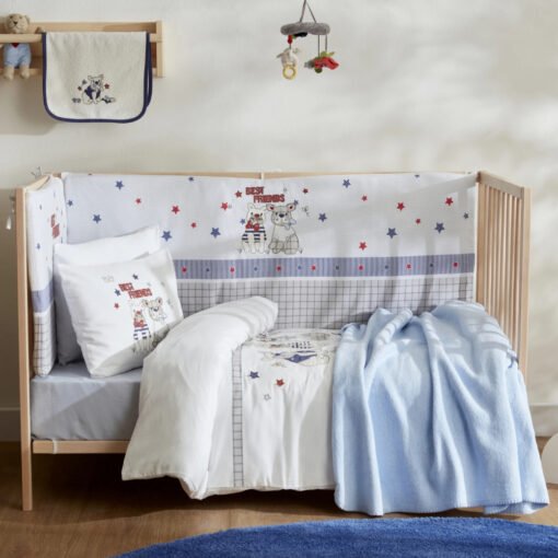 Karaca Home Best Friends 100% Cotton Applique/Embroidery 13Pcs Baby Set, 200.20.01.0194