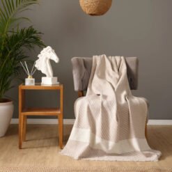 Karaca Wilma Beige Throw 130x170cm, 200.21.01.0685