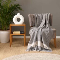 Karaca Wilma Anthracite Throw 130x170cm, 200.21.01.0687