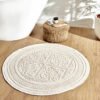 Karaca Home Vio Ecru Round 100x100cm Doormat, 200.22.02.0015
