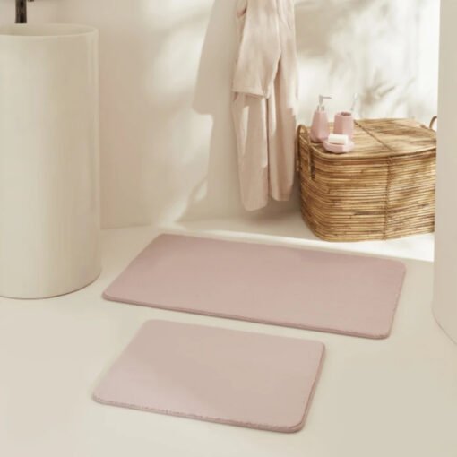 Karaca Home Feather 2Pcs Bath Mat Powder, 200.22.05.0258