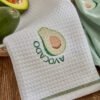 Karaca Home Avocado 100% Cotton 2Pcs Kitchen Towel [Green], 200.22.11.0067