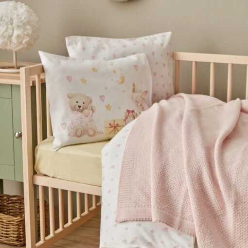 Karaca Home Little Honey Knitted Blanket [Pink], 200.22.11.0083