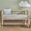 Karaca Home Baby Cloudy Pillowcase Sheet Set [Grey], 200.22.11.0229