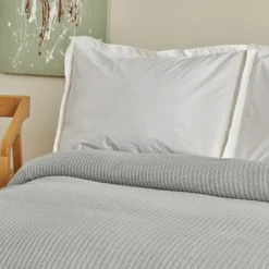 Karaca Home Cool Touch Double Knitted Blanket [Grey], 200.22.14.0756