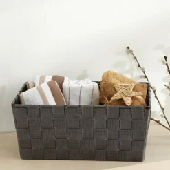 Karaca Home Vivian Grey Storage Basket – 30x20x13 cm, 300.21.02.0272