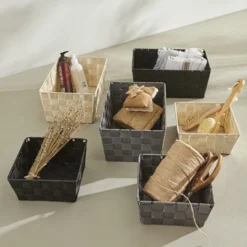 Karaca Home Vivian Grey Storage Basket – 19x19x19 cm, 300.21.02.0270