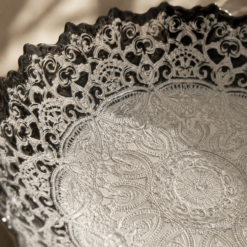 Alternative view of Karaca Home Kashida Silver Decorative Plate 34 cm, 300.22.02.0439