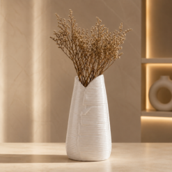 Karaca Home Leaf Sculptural Vase 24 cm, 300.23.01.0315